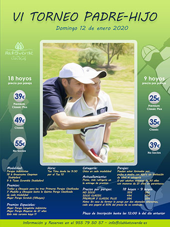 VI TORNEO PADRE HIJO (domingo 12 de enero 2020)
