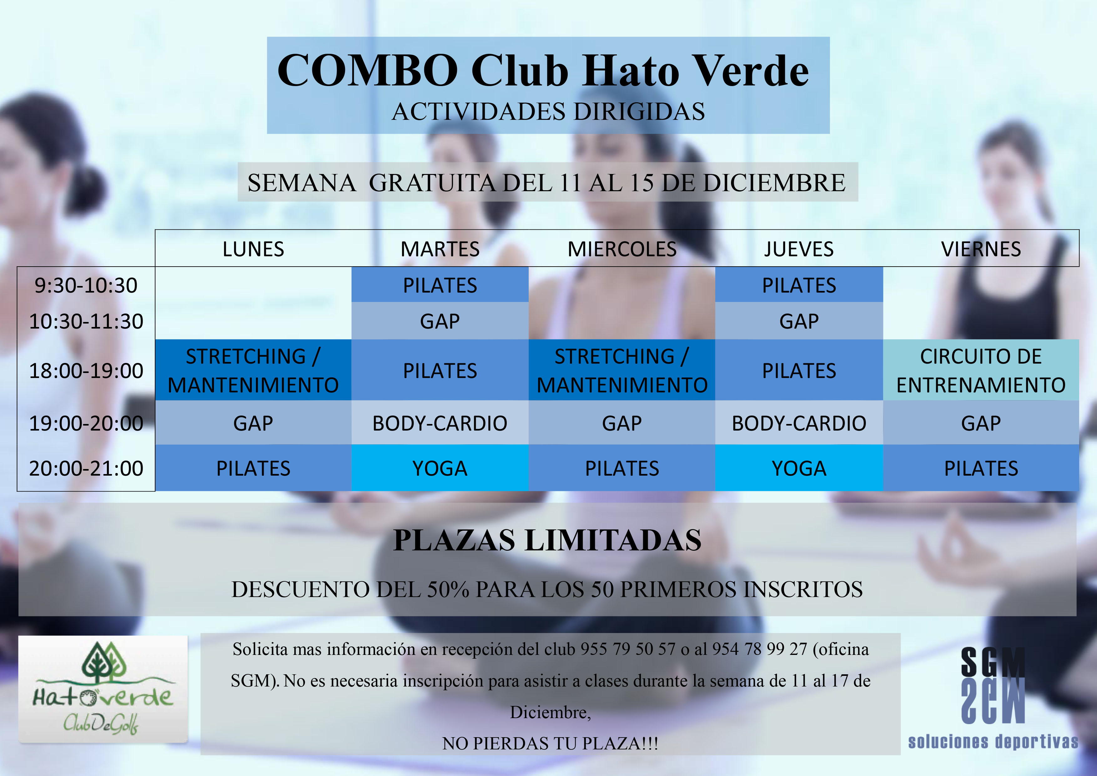 Servicios de gimnasio