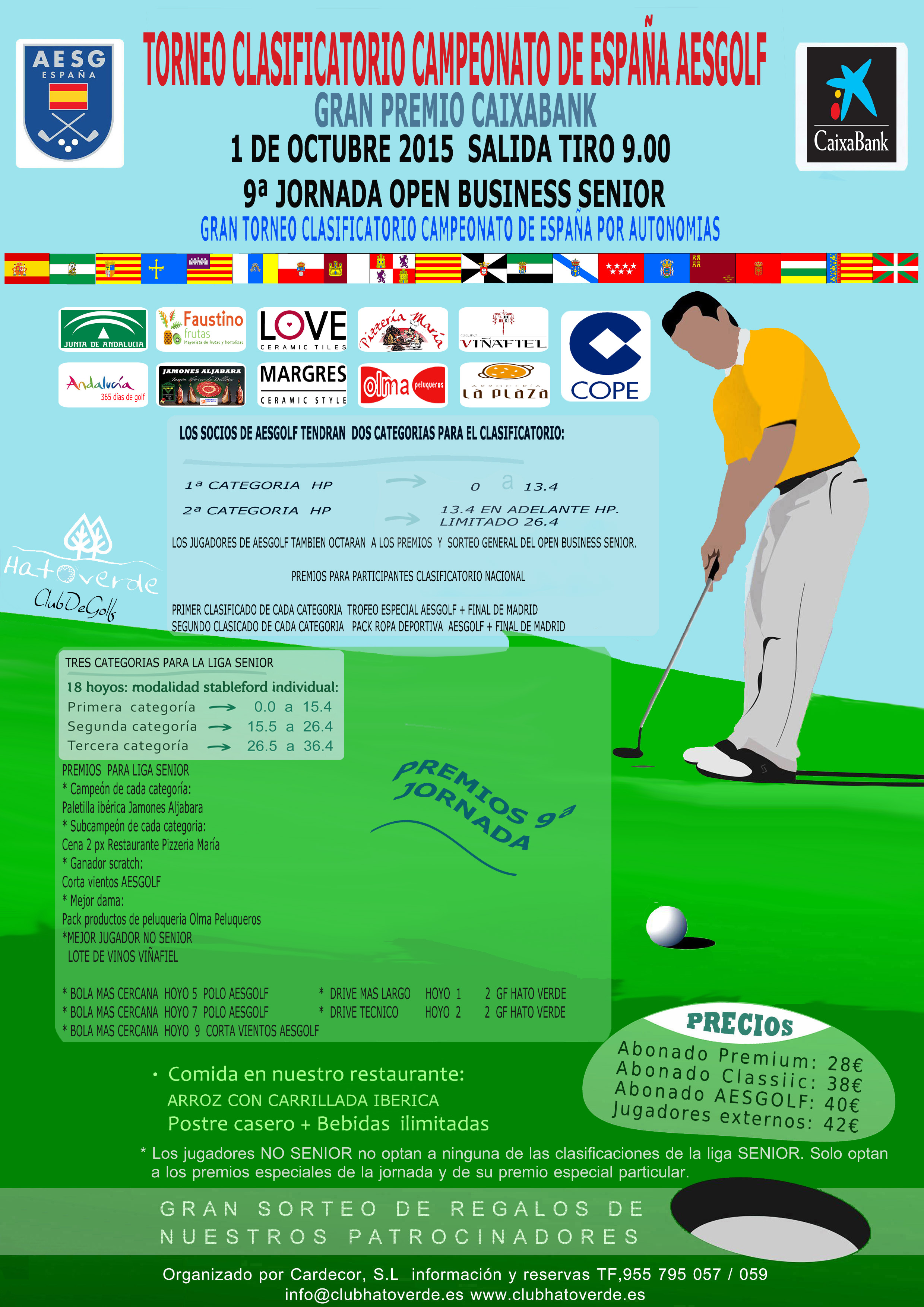 9º Open Business Senior y prueba clasificatoria nacional de AESGOLF
