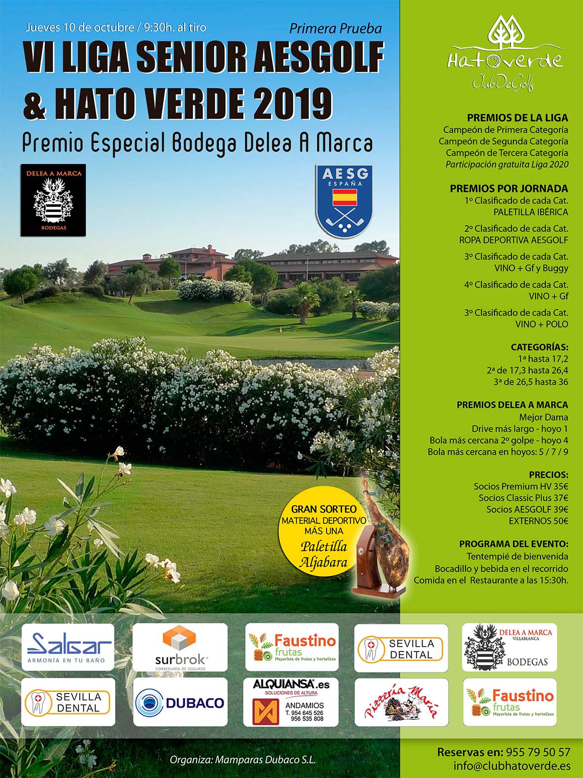 VI GRAN LIGA SENIOR AESGOLF & HATO VERDE (jueves 10 octubre)