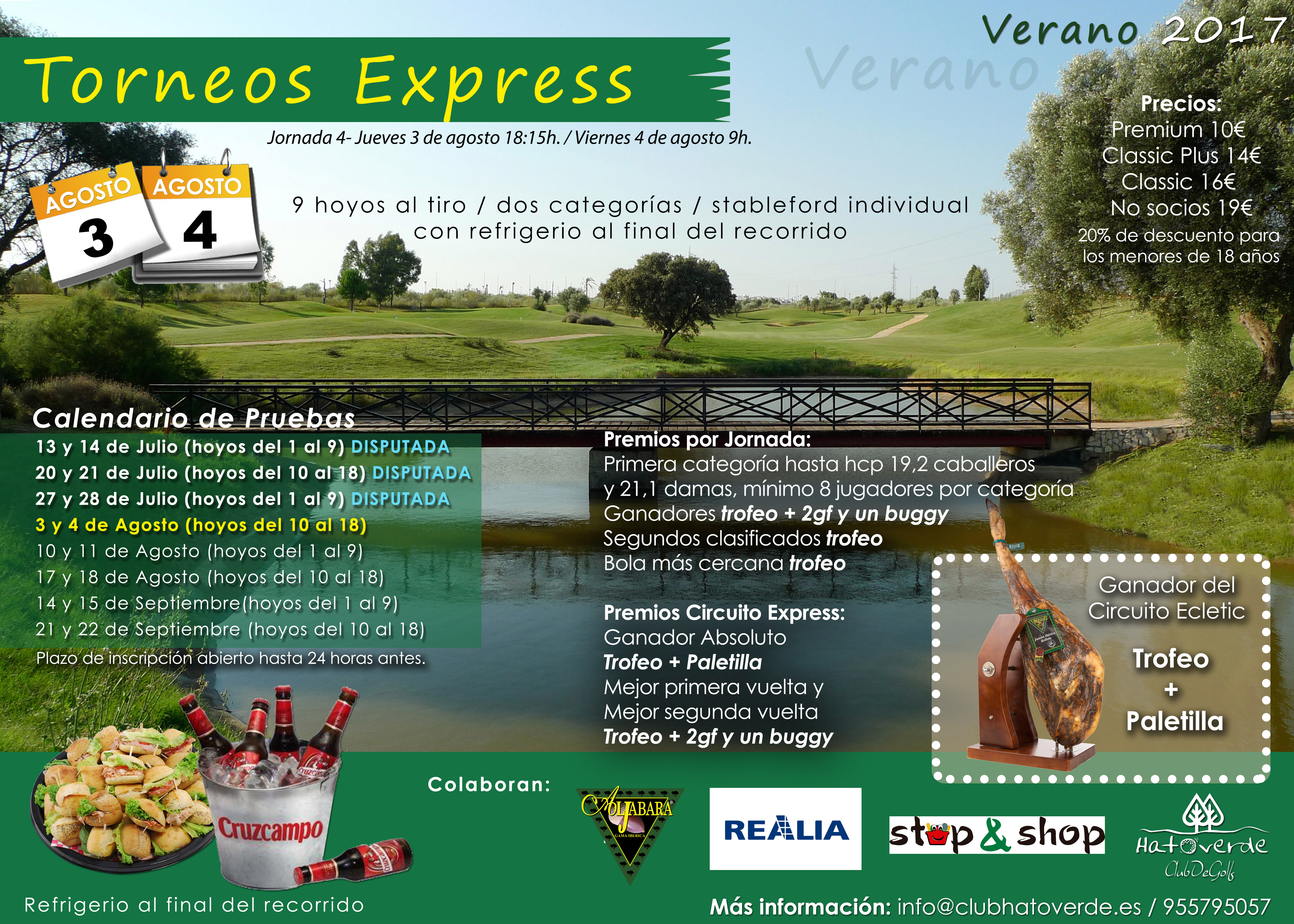  TORNEO EXPRESS (jueves 3 ó viernes 4)