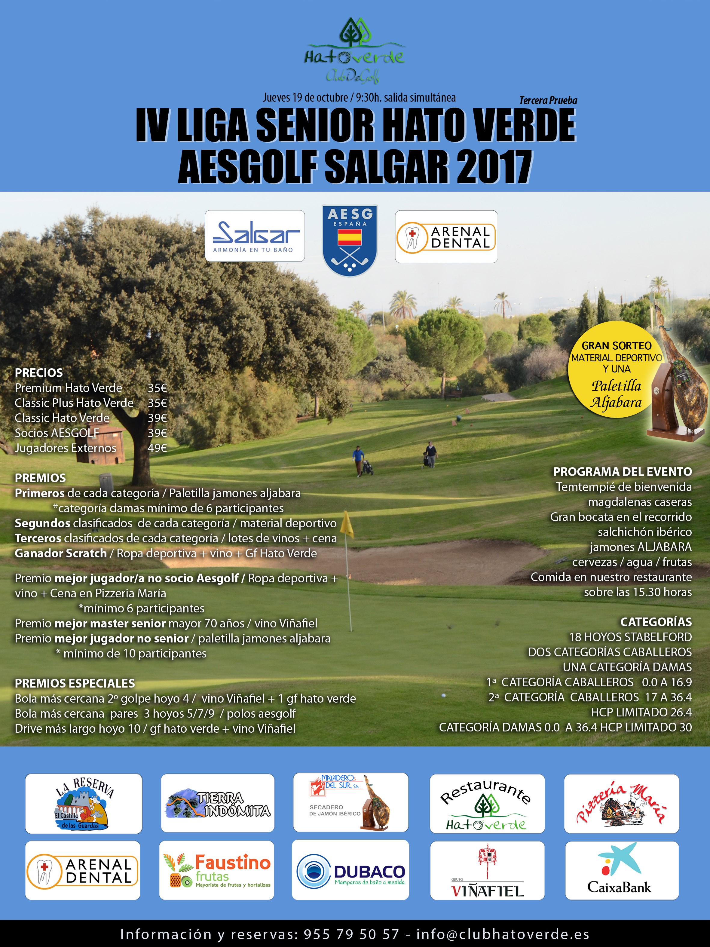 3º prueba de la Gran Liga  Senior Hato Verde Aesgolf 2017