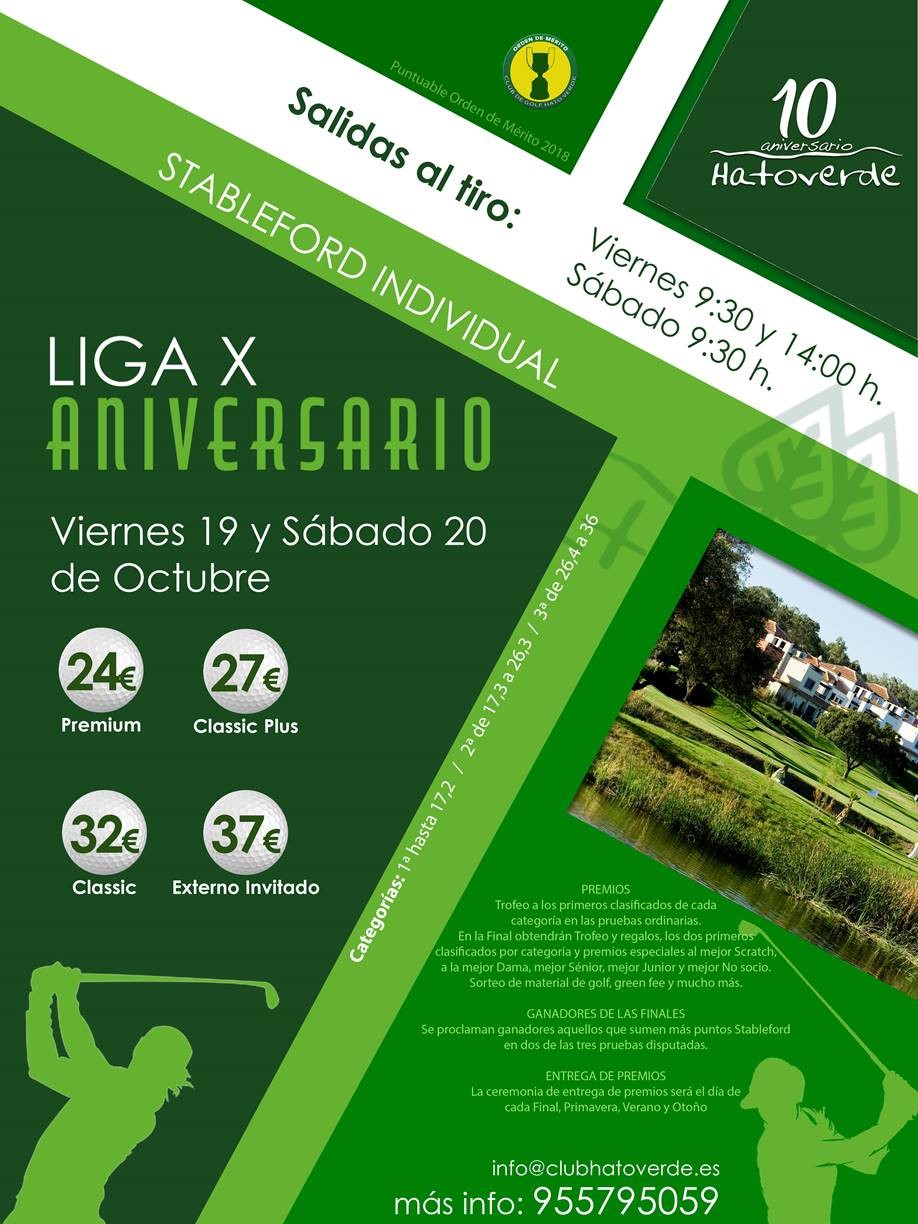 Liga X aniversario (APLAZADA AL 9 Y 10 DE NOVIEMBRE)