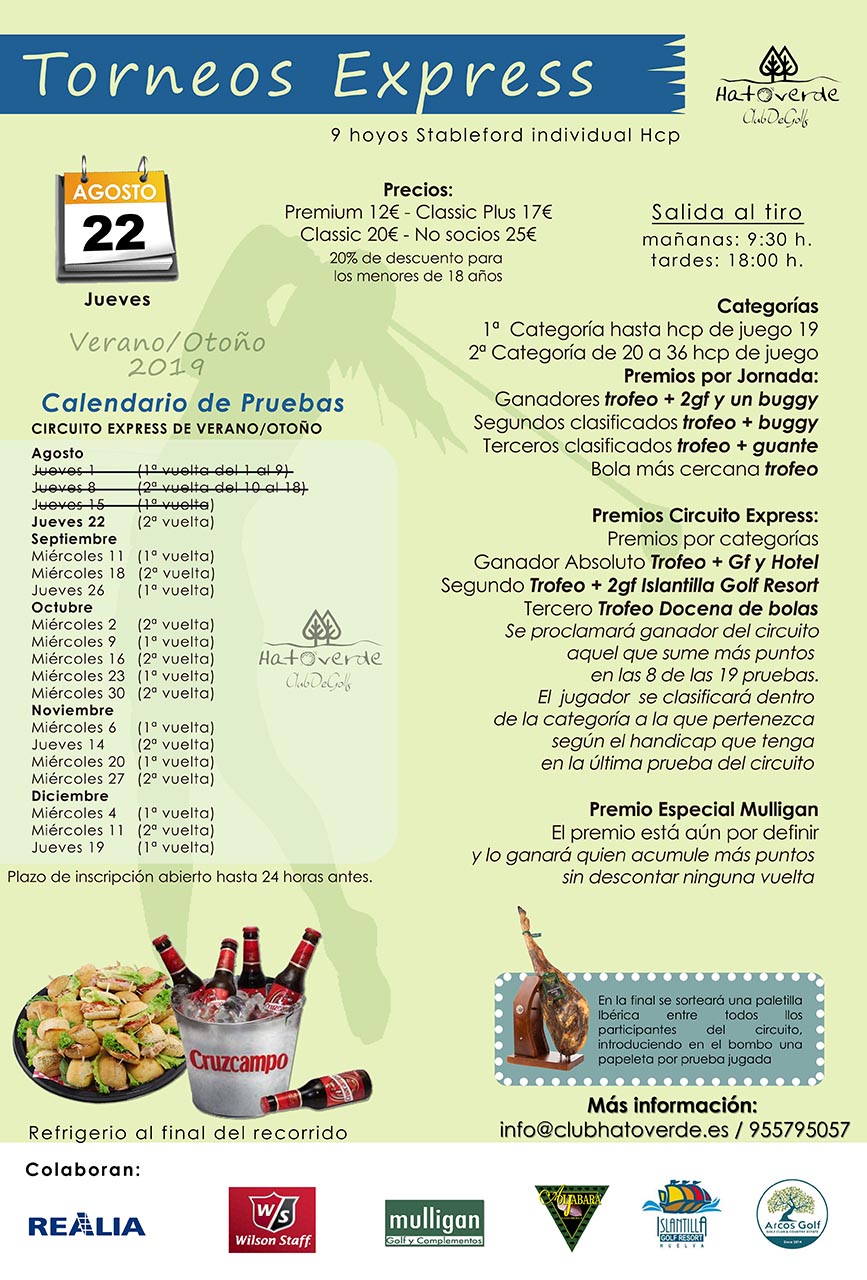 Torneo Express (Jueves 22 de agosto)