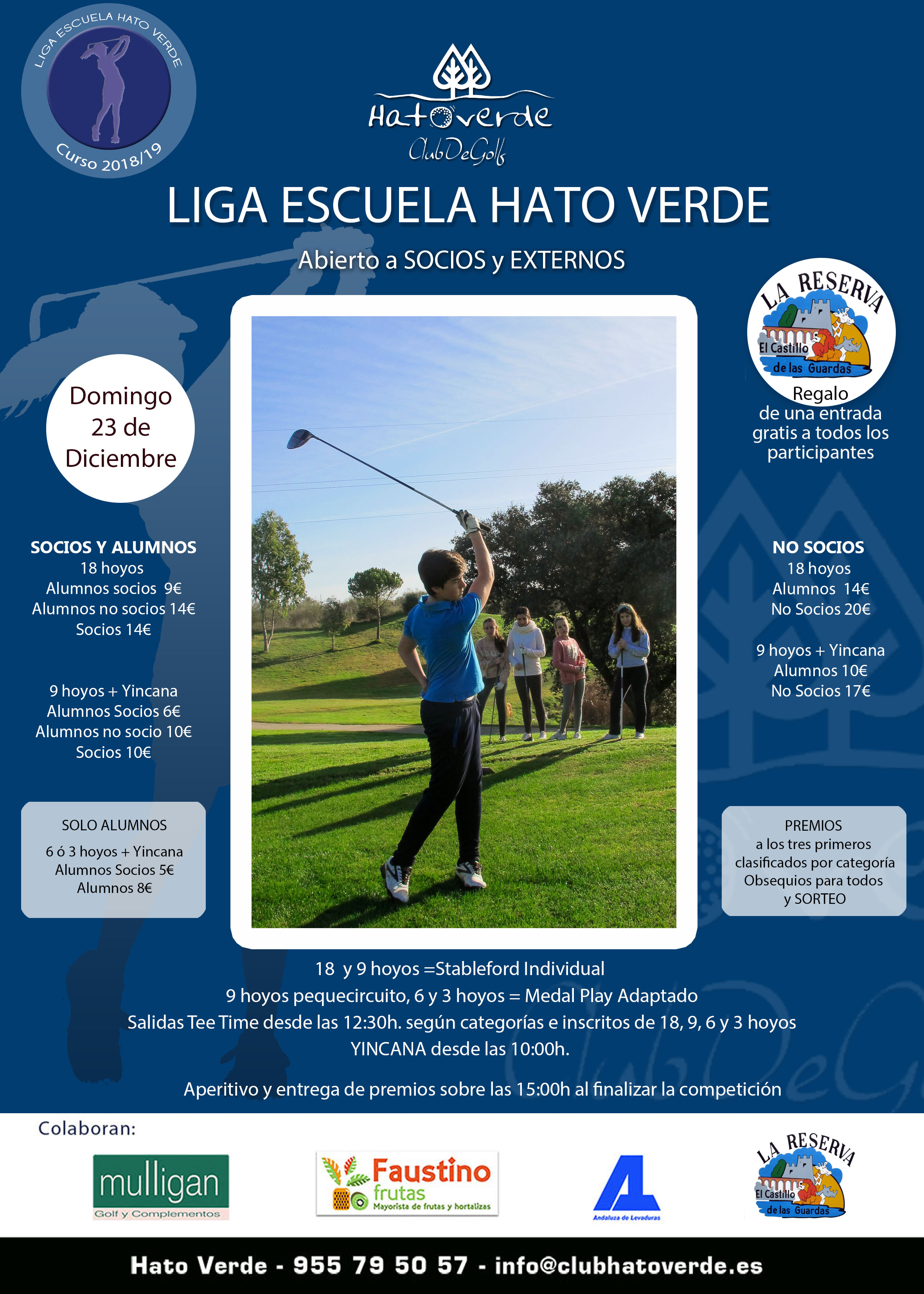 Liga Escuela de Golf (domingo 23 de diciembre)