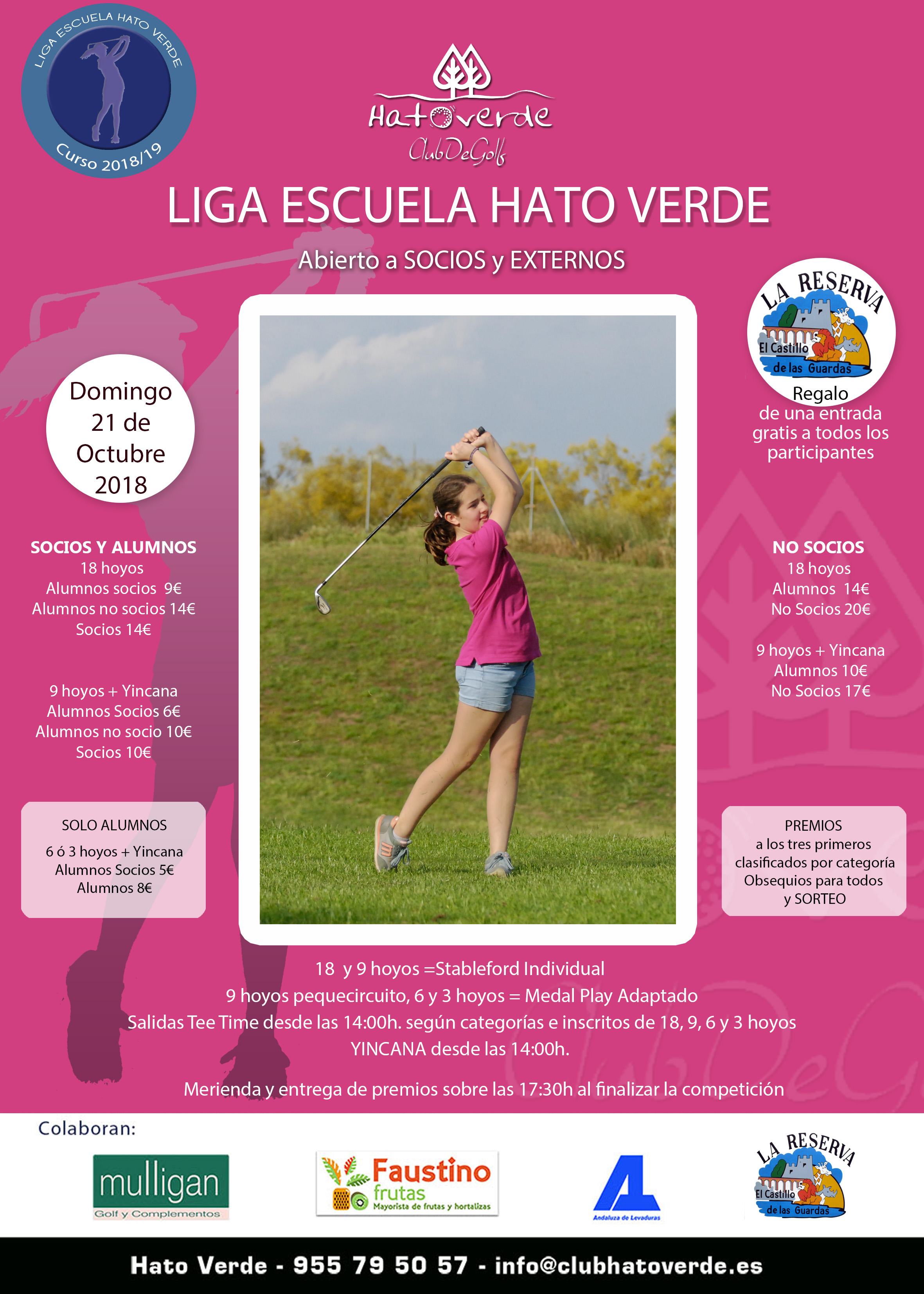 Liga de la Escuela de Golf (domingo 21 de octubre)x