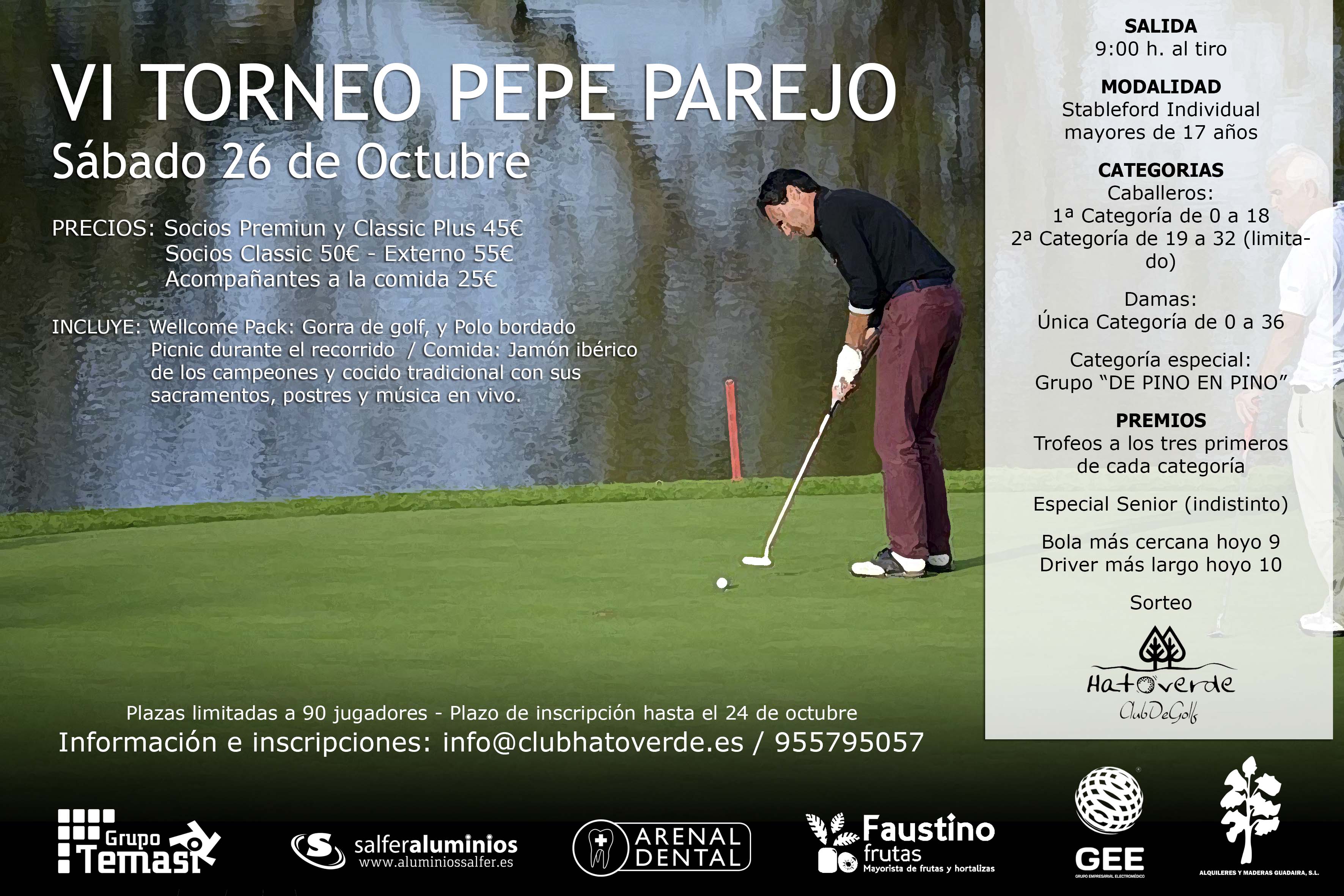 VI TORNEO PEPE PAREJO (sábado 26 de Octubre)